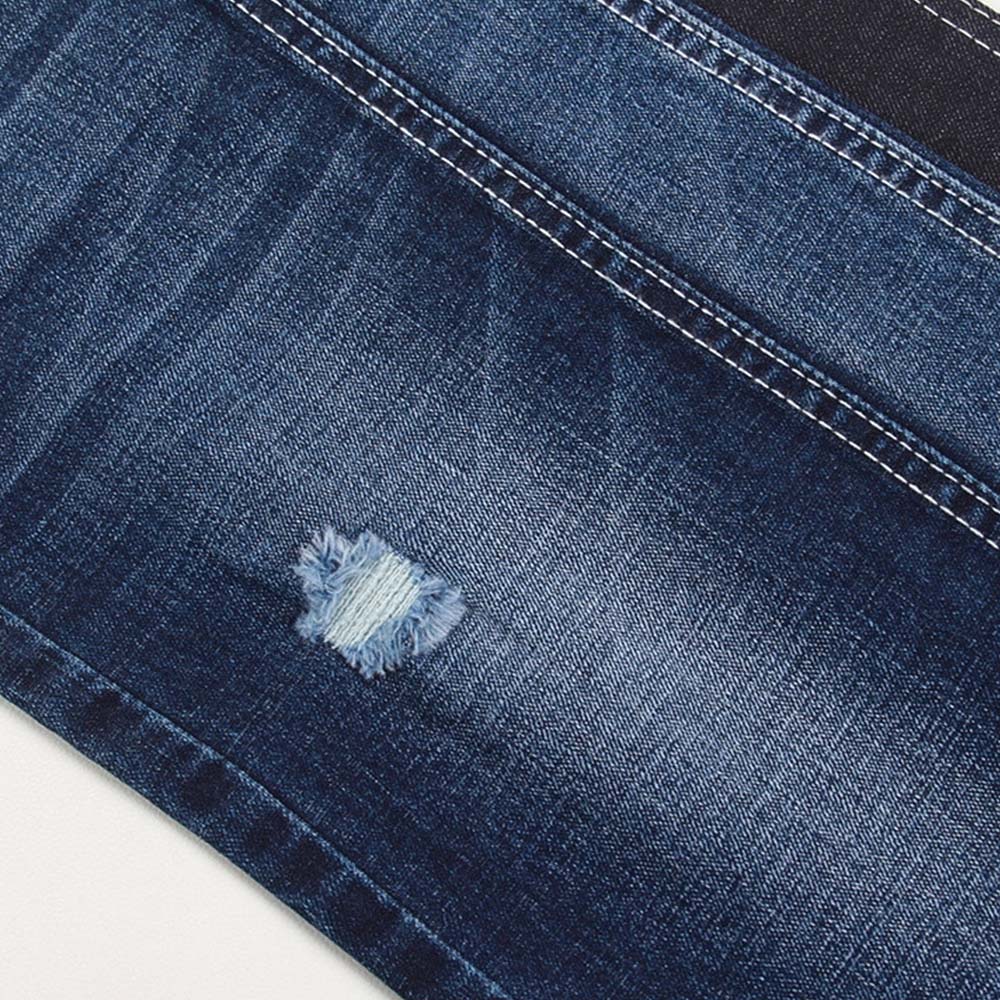 Denim Jeans Fabric Crosshatch Slub Denim Fabric 10.5 OZ