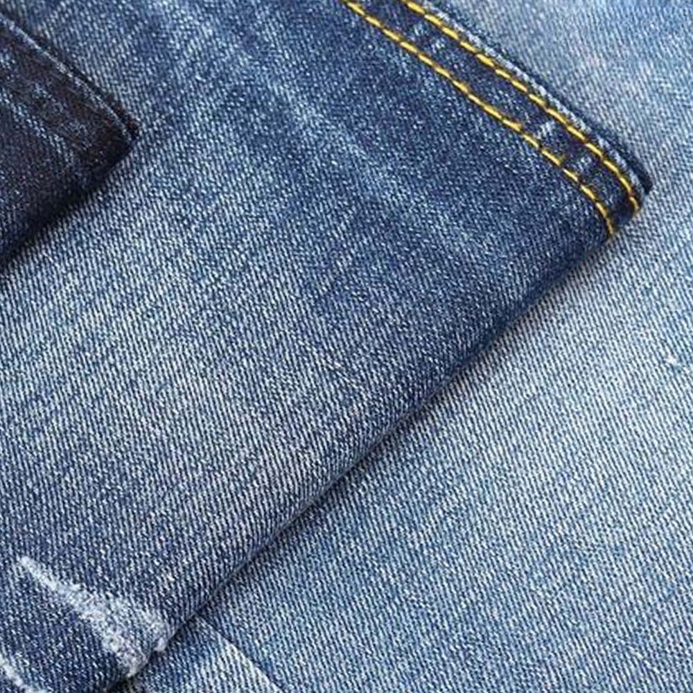 Denim Fabric With Crosshatch Dark Blue 12.7 OZ